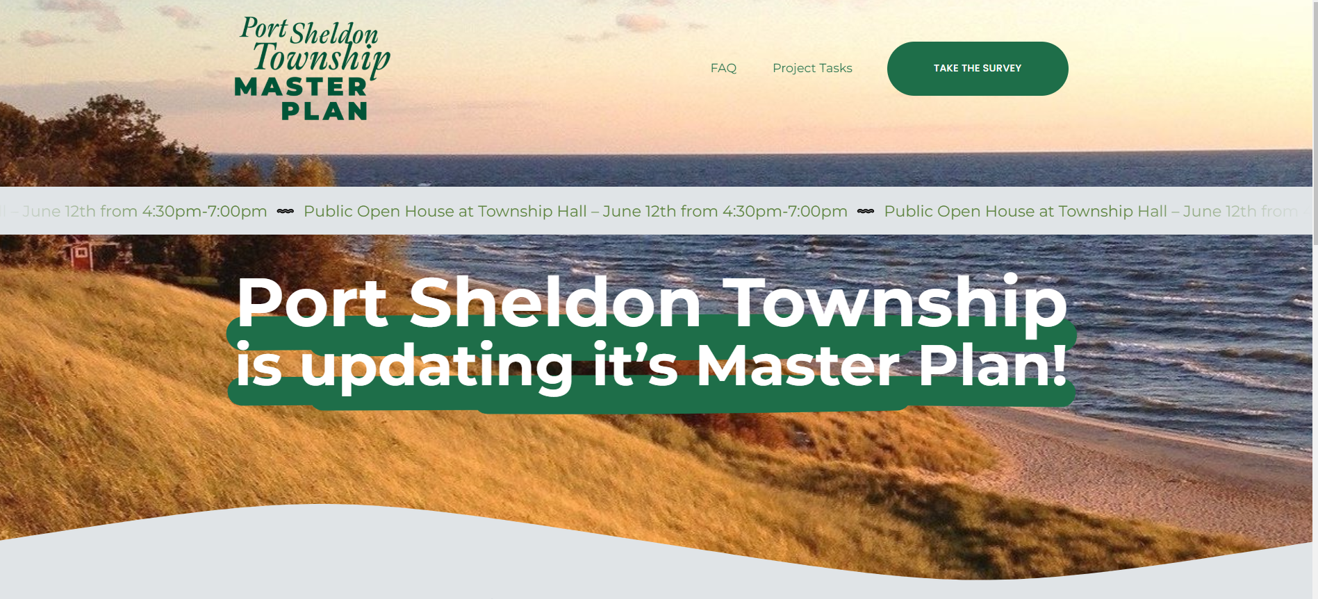 Master Plan Website Port Sheldon Township